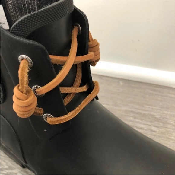 Sperry Walker Steam Waterproof Rain Boots, in Black, Size 8 - Picture 6 of 12